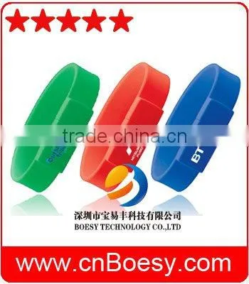 Popular silicone wristband USB stick, bracelet USB drive, high quality for your brand promotion usb memory stick.