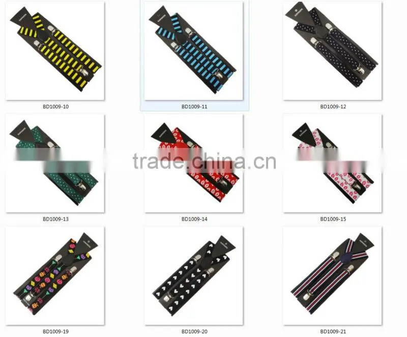 New Unisex Fashion Flame Braces Suspenders for Pants Adults