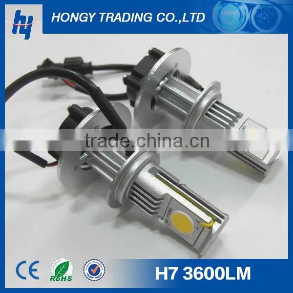 led headlight kit h7 3600lm 50w