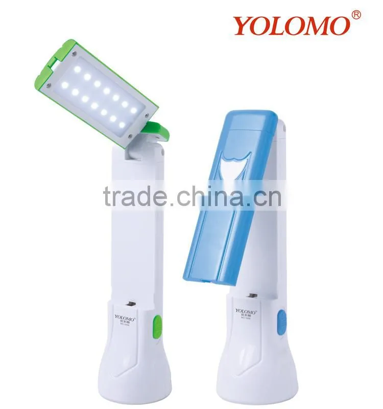 portable double function table lamp desk light with torch light flashlight