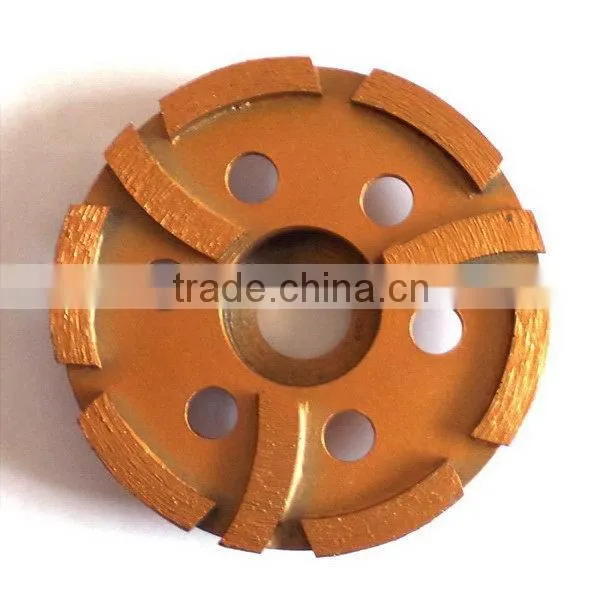 Concrete turbo cup grinding wheels