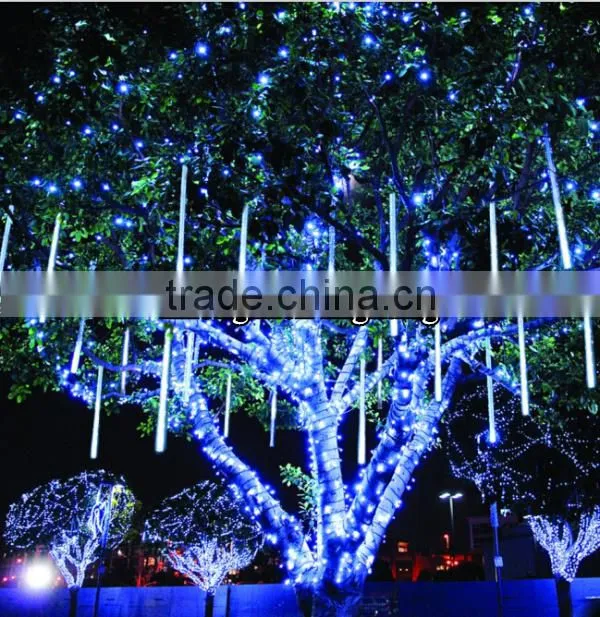 outdoor waterproof led meteor shower rain tube christmas light tree decoration