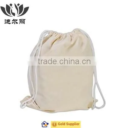 Hot selling cotton drawstring backpack