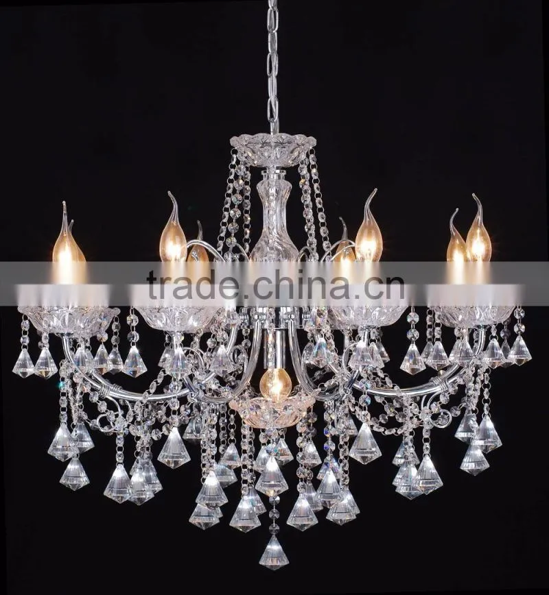 WD-1815-3/5/8 Hot Sale 2016 Classic Chrom Iron K9 Crystal Chandelier