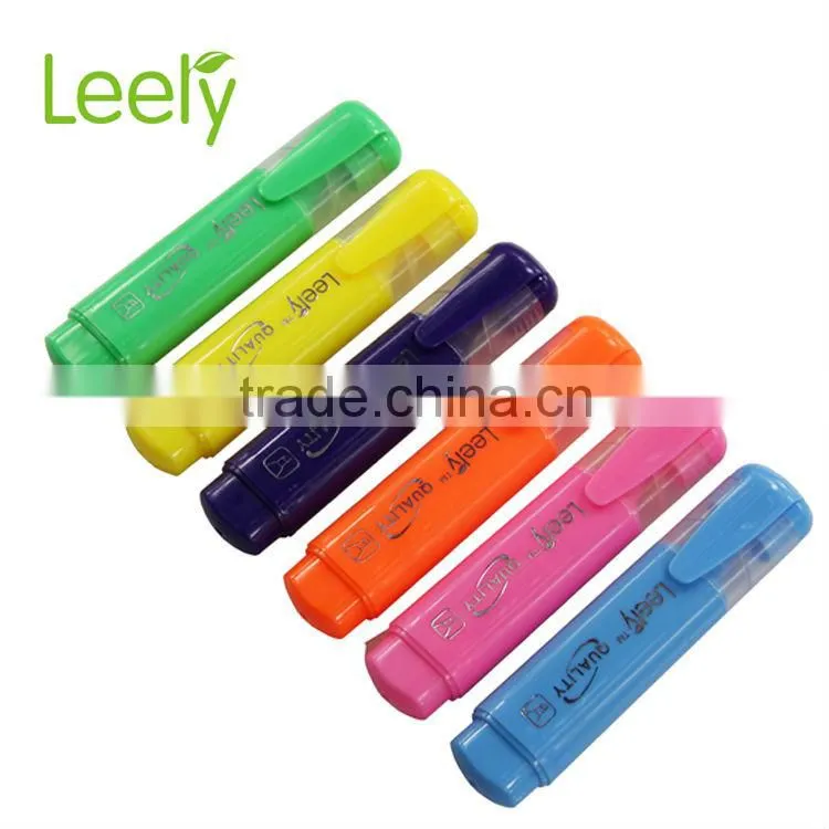 Leery highlighting marker with 6 colors