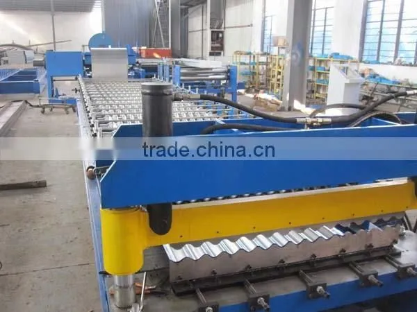 Color Steel Corrugated Roof Sheet Forming Making Machine, Sheet Metal Corruagted Rolling Mill Machine