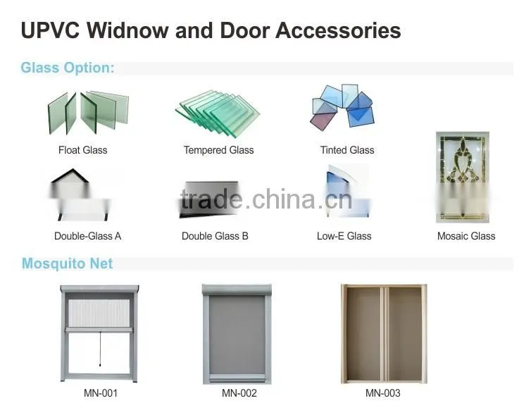 Yekalon Environmental UPVC window Sliding pvc window profile