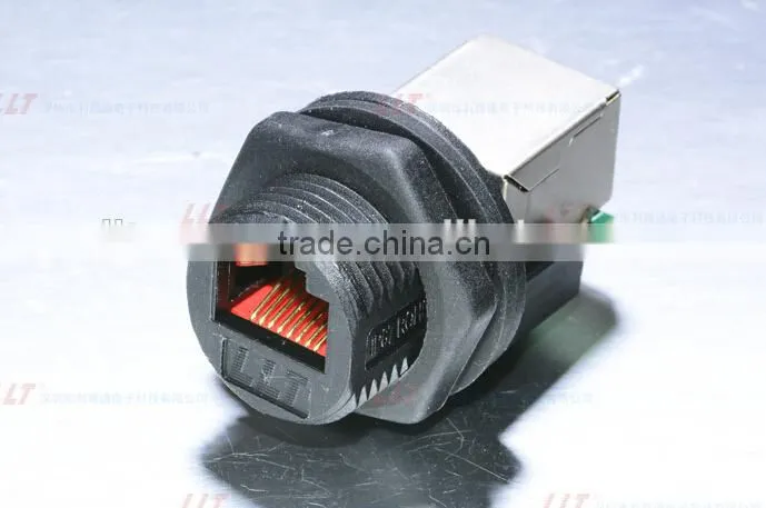 LLT high quality IP67 RJ45 connector waterproof Cat 5e cable connector
