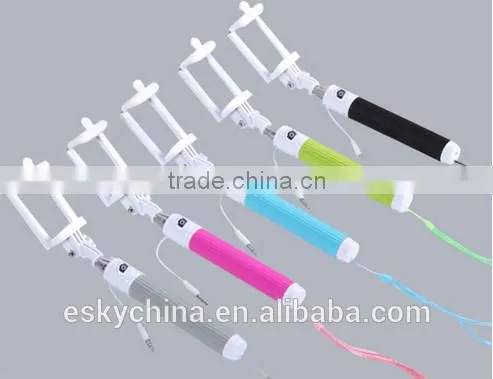 New arrival products for 2016 best selling Wireless Selfie Stick Monopod Handheld With Built-In Shutter Monopod Z07-5E Aluminum