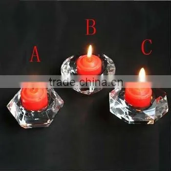 2013 New arriaval 5arms crystal glass candelabra for wedding decoration (R-2019