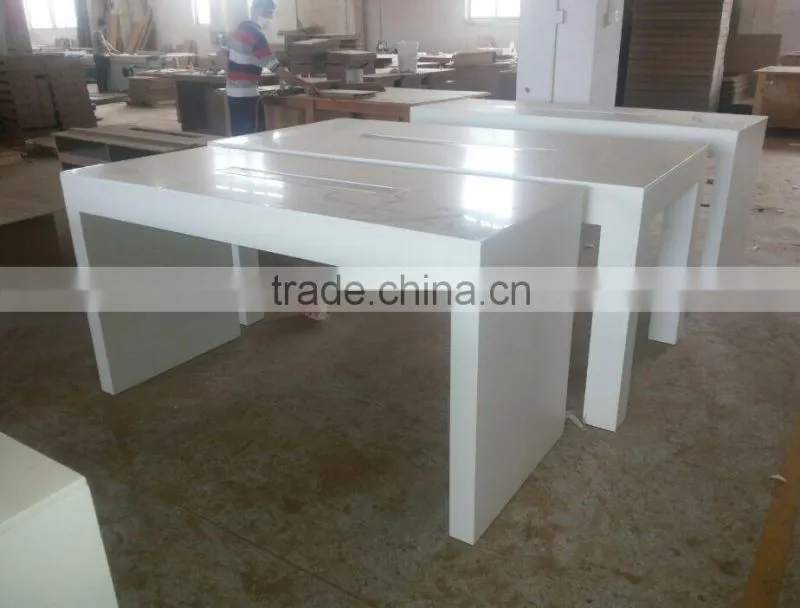 New design long bar table in solid surface bar table for sale