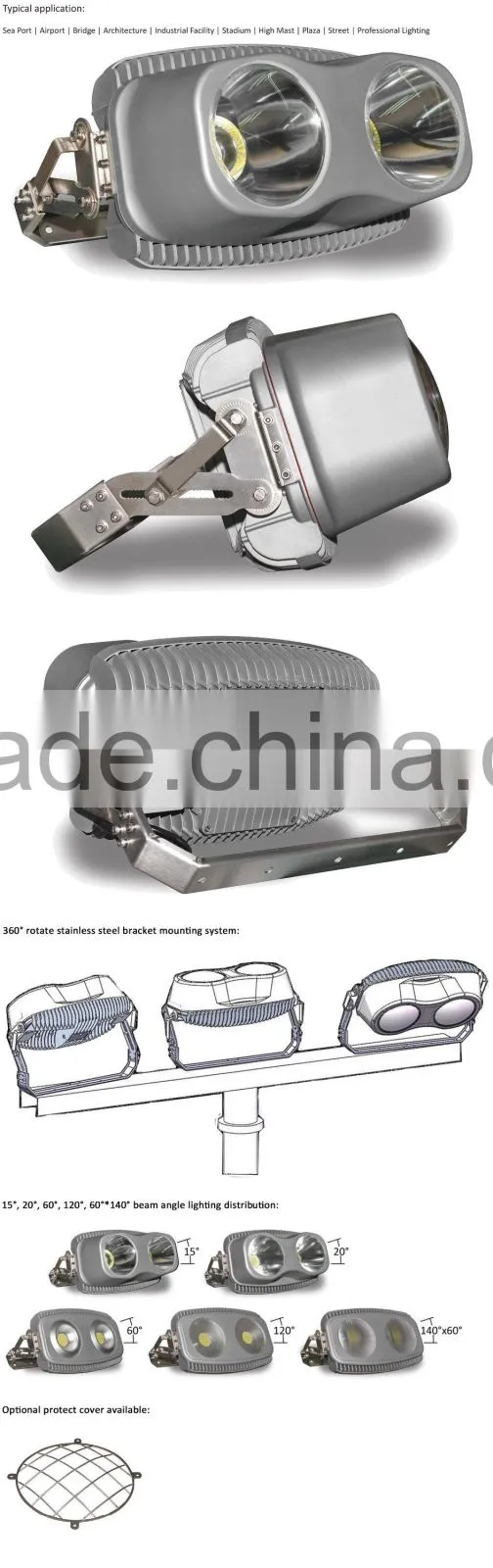 400W 600W 800W LED High Power CE RoHS UL TUV CSA SAA approved Narrow Beam sports lighting