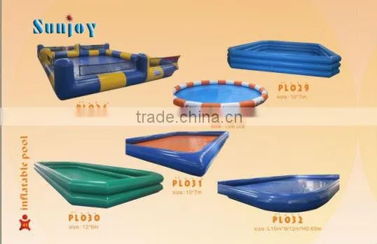 2016 best quality inflatable square mini swimming pool for kids