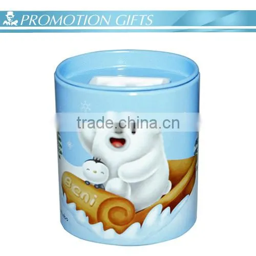 Promotional cartoon three hole metel pencil sharpener