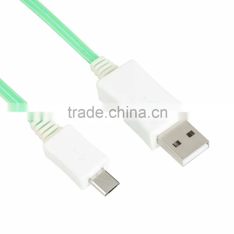 high quality luminous glowing data cable for iphone
