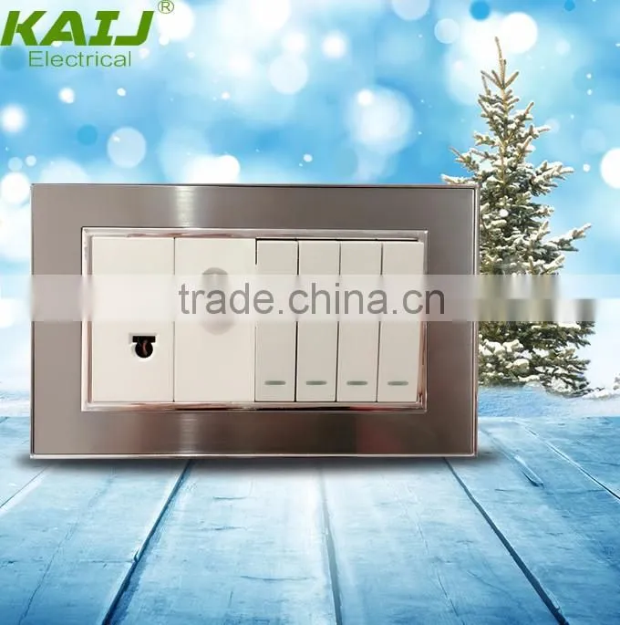 pakistan wall electrical 4 gang switch one satellite socket