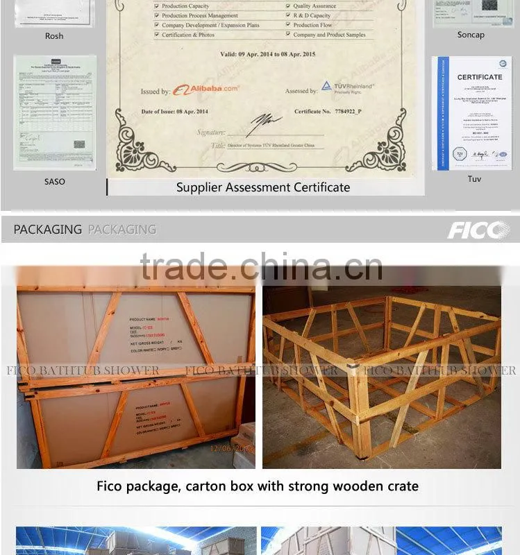 Fico new arrival FC-110, acrylic steam room