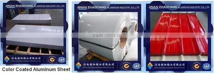 aluminum trim sheet 1100 3003 with color white brown blue