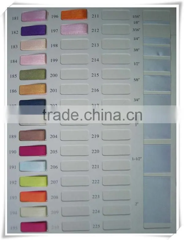 2015 wholesale character Custom 100% polyester decorative ribbon,satin gift ribbon,kinds of ribbon
