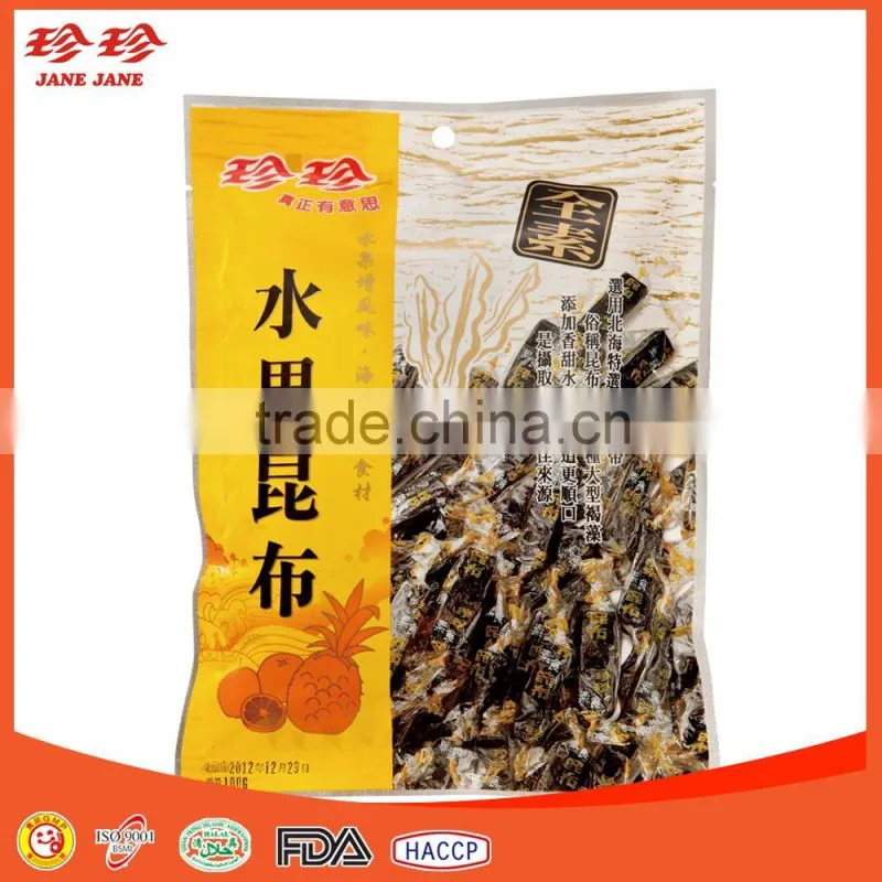 Prepared Seaweed Seafood Snack (Pineapple Flavor)