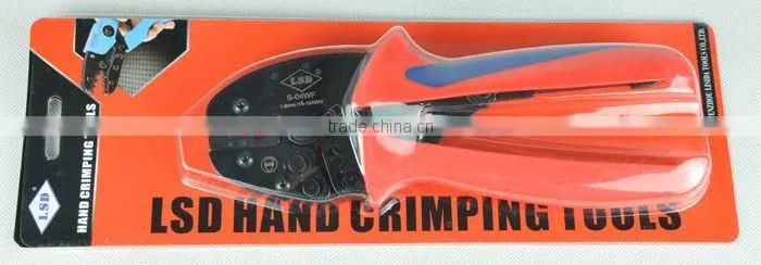 CE ROHS experience production for 10years LSDgood qutails pliers for wire-end ferrules S-04WF ratchet hand crimping tools