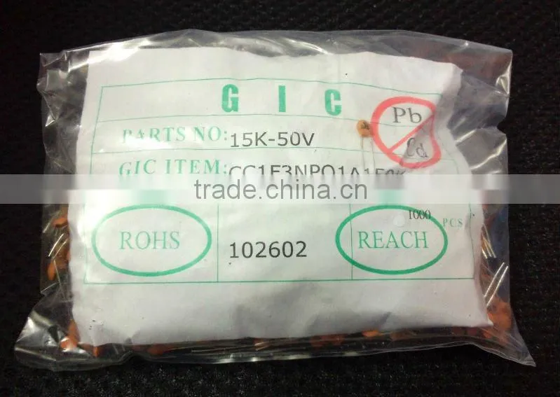 50V Yellow Ceramic Capacitor