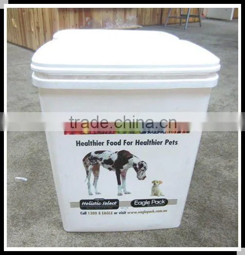 plastic pet food container