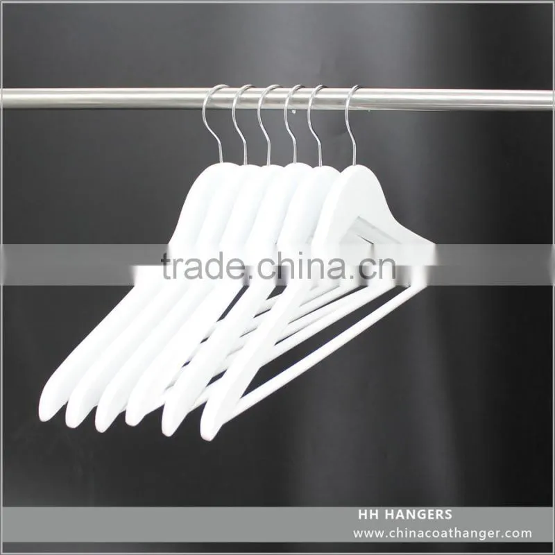 high quality wooden bottom hanger pants hanger for wholesale