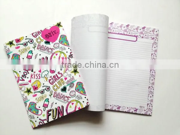 notebook w/customer design,wholesale paper notebook