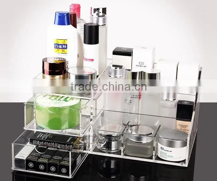 with drawer cosmetic acrylic storage box