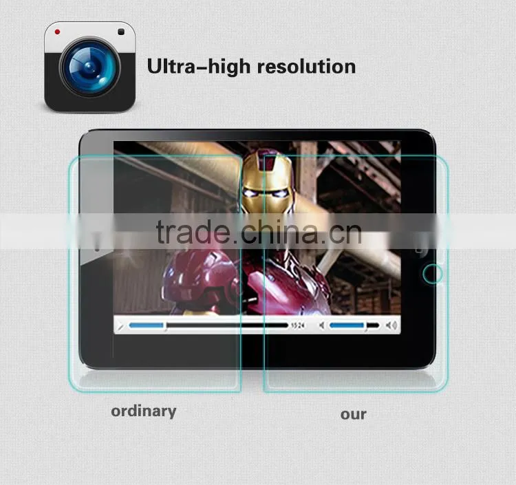 Premium 2.5D round edge 0.33mm Ultrathin tempered glass protective film for apple ipad mini
