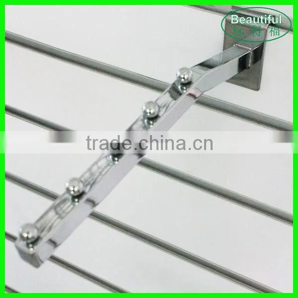 Slat slot clothes hooks metal display