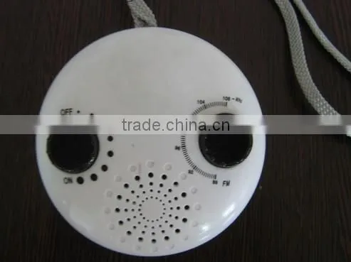 Hot sales FM auto scan shower radio with speaker for promotion