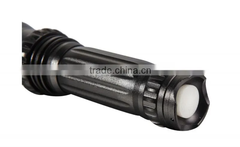 Marble Pillar Style 240 lumens aluminum flashlight led zoom focus Noiseless design power flashlight torch