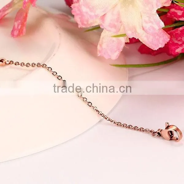 Stainless Steel Jewelry Rose Gold Plated Fashion Bracelet
