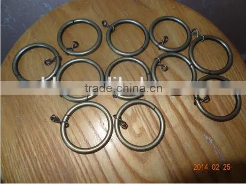 brass rod metal rings for curtains,eyelet for curtains,curtain accessory hardware drapery