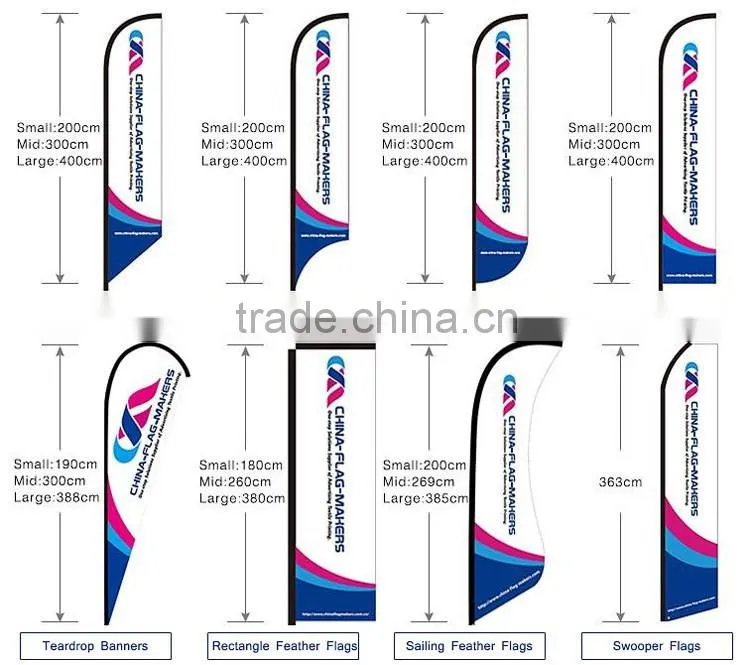 wholesale cheap custom outdoor feather beach flag