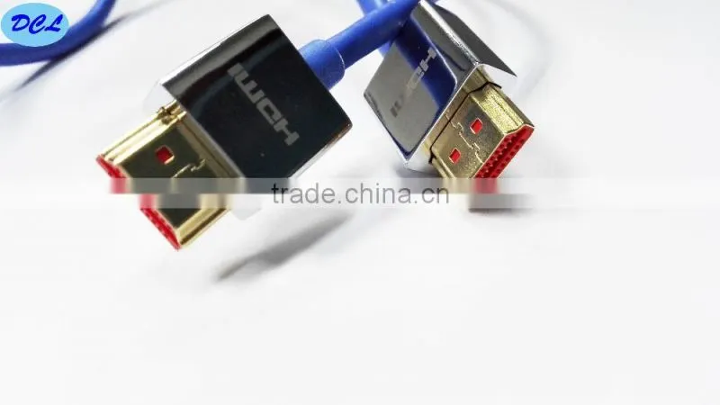 3M Blue slim HDMI cable with sliver metal shell