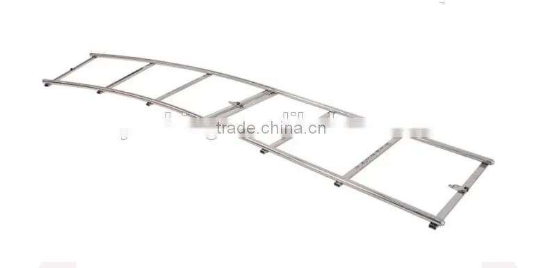 Stainless steel material camera photo hard rail dolly track with straight dolly and curved dolly