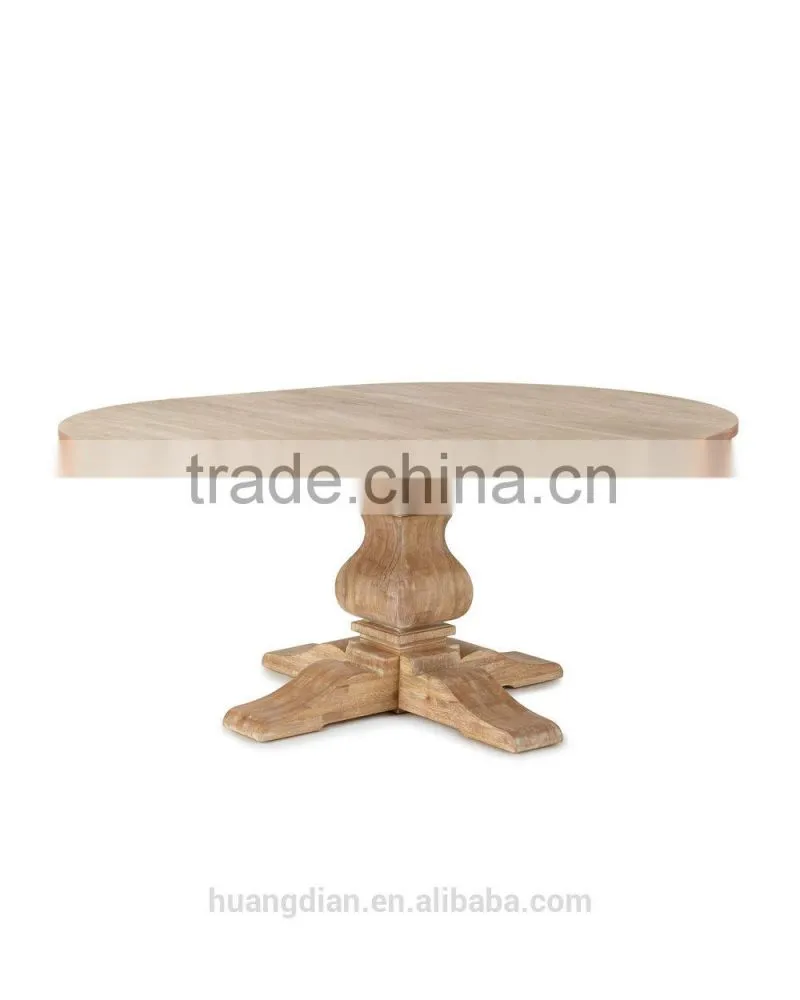 light color rustic style wooden round dining table alibaba furniture