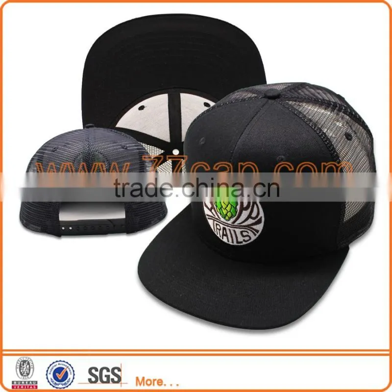 Wholesale Custom Embroidery Logo mesh cap Snapback Trucker Cap