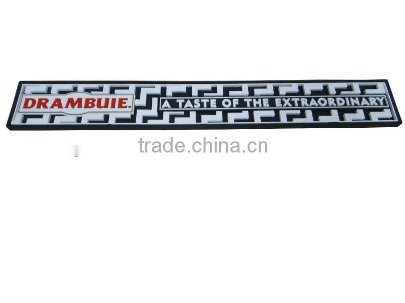 Custom pvc logo spill bar mat
