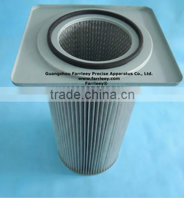 Spray booth filter cartridge, anti-static dust filter