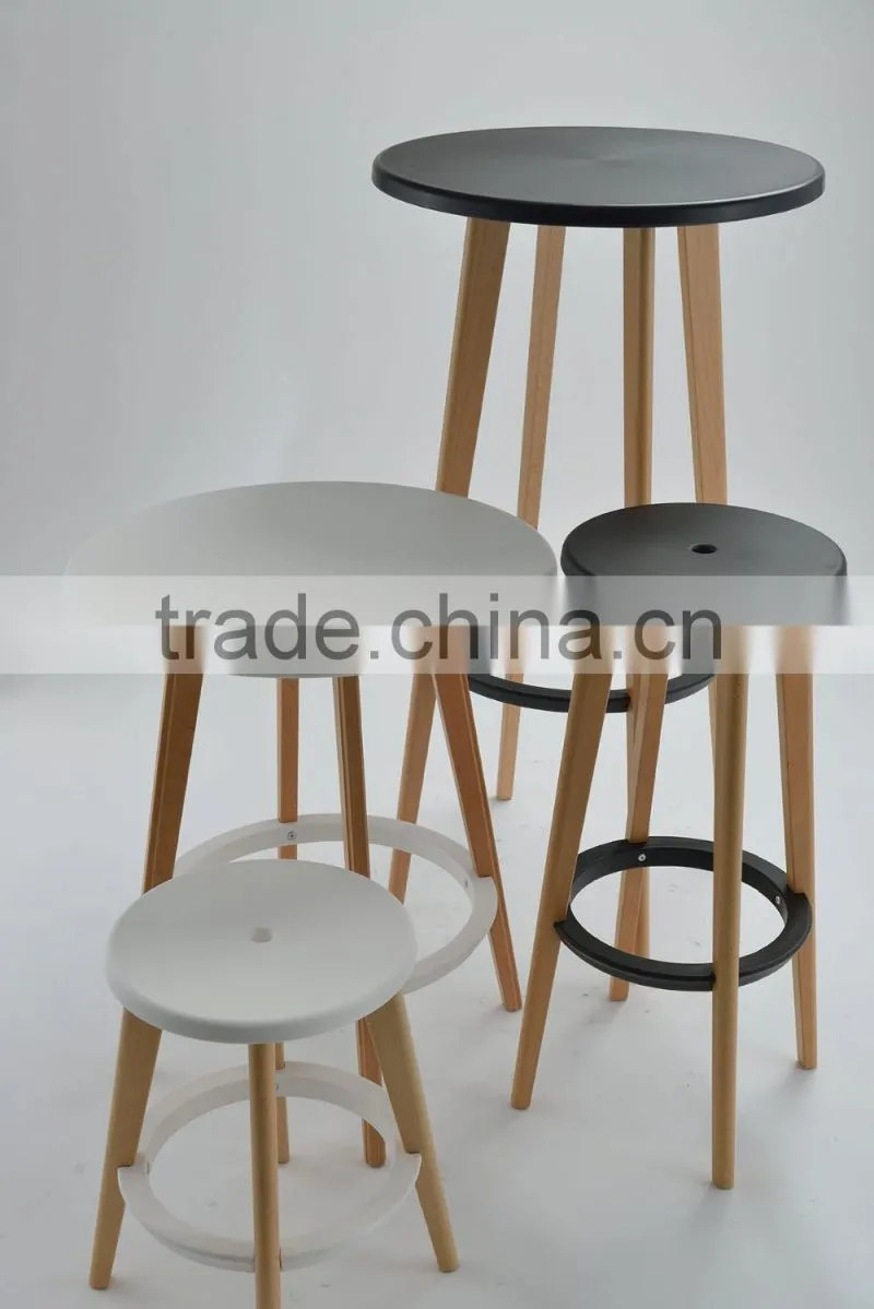 2015 best selling bar furniture wood legs high bar table