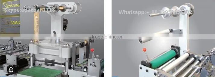 MQ-420420 Roll to roll / roll to sheet / label die cutting machine with hot stamping / lamination / punching function