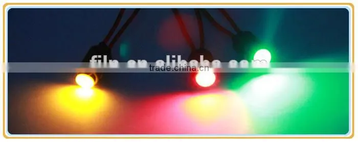 12mm panel mounting hole LED 12v voltage indicator with wire leading