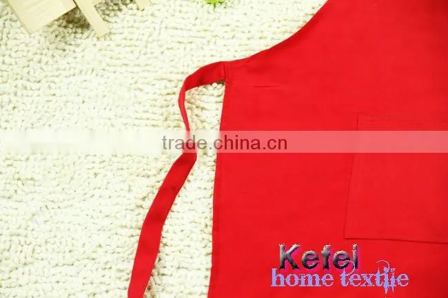 simple red staff polyester apron sale