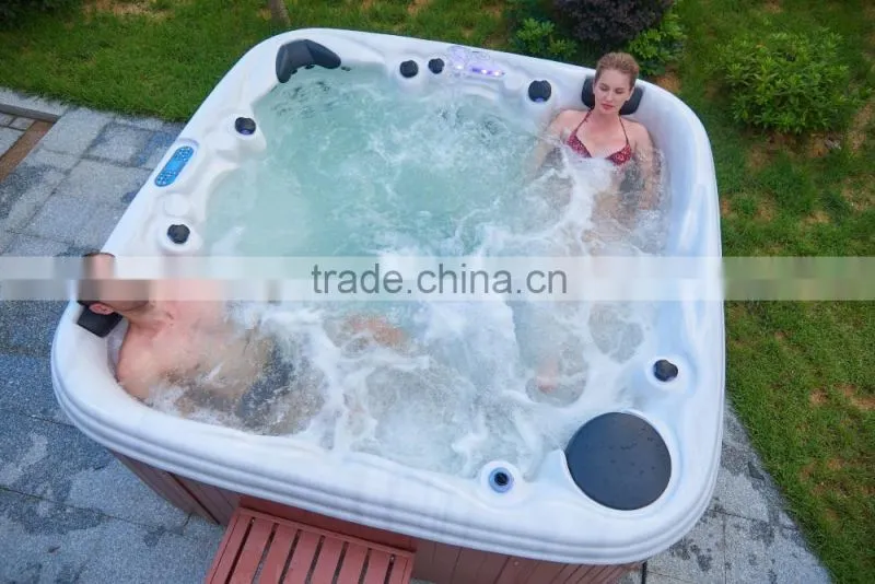 Wholesale us aristech acrylic CE approve white colour deluxe outdoor spa hot tub