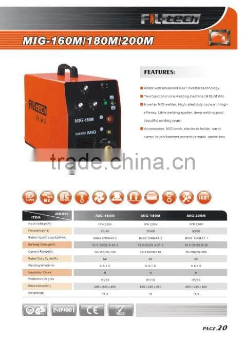 MIG WELDING MACHINE 160M/180M/200M