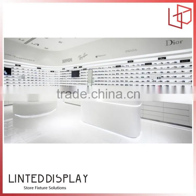 Decoration wall mounted eyewear display